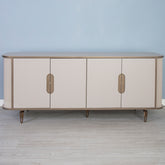 Consola TV IRIS cu RIFLAJE , Capucino 190X45X75 CM